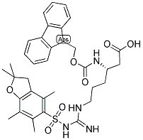 FMOC-L-BETA-HOMOARGININE(PBF) 结构式