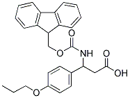 FMOC-DL-3-(4-PROPOXY-PHENYL)-3-AMINO-PROPIONIC ACID 结构式