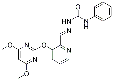 N-[1-AZA-2-[3-[(4,6-DIMETHOXYPYRIMIDIN-2-YL)OXY]PYRIDIN-2-YL]ETHENYL]-N'-PHENYLUREA 结构式