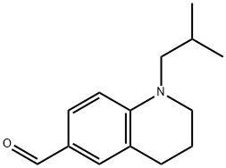 1-ISOBUTYL-1,2,3,4-TETRAHYDRO-6-QUINOLINECARBALDEHYDE 结构式