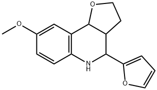 4-FURAN-2-YL-8-METHOXY-2,3,3A,4,5,9B-HEXAHYDRO-FURO[3,2-C]QUINOLINE 结构式