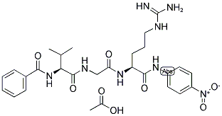 BZ-VAL-GLY-ARG-4-NITROANILIDE ACETATE 结构式