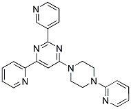 4-PYRIDIN-2-YL-2-PYRIDIN-3-YL-6-(4-PYRIDIN-2-YL-PIPERAZIN-1-YL)-PYRIMIDINE 结构式