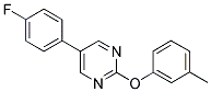 5-(4-FLUOROPHENYL)-2-(3-METHYLPHENOXY)PYRIMIDINE 结构式