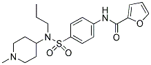 N-[4-(((1-METHYLPIPERIDIN-4-YL)PROPYLAMINO)SULPHONYL)PHENYL]FURAN-2-CARBOXAMIDE 结构式