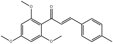 3-(4-METHYLPHENYL)-1-(2,4,6-TRIMETHOXYPHENYL)-2-PROPEN-1-ONE 结构式