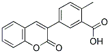 2-METHYL-5-(2-OXO-2H-CHROMEN-3-YL)-BENZOIC ACID 结构式