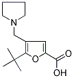 5-TERT-BUTYL-4-PYRROLIDIN-1-YLMETHYL-FURAN-2-CARBOXYLIC ACID 结构式