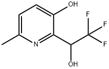 6-METHYL-2-(2,2,2-TRIFLUORO-1-HYDROXYETHYL)-3-PYRIDINOL 结构式