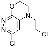 3-CHLORO-5-(2-CHLOROETHYL)-6,7-DIHYDRO-5H-PYRIDAZINO[3,4-B][1,4]OXAZINE 结构式