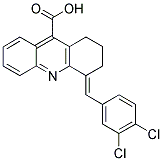 4-(3,4-DICHLORO-BENZYLIDENE)-1,2,3,4-TETRAHYDRO-ACRIDINE-9-CARBOXYLIC ACID 结构式