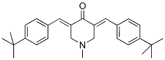3,5-Bis([4-(tert-butyl)phenyl]methylene)-1-methyltetrahydro-4(1H)-pyridinone 结构式