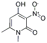 4-HYDROXY-3-NITRO-1,6-DIMETHYL-2(1H)-PYRIDINONE 结构式