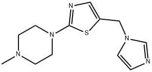 1-[5-(1H-Imidazol-1-ylmethyl)-1,3-thiazol-2-yl]-4-methylpiperazine 结构式
