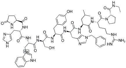 (DES-GLY10,D-SER4,D-HIS(BZL)6,PRO-NHET9)-LHRH 结构式