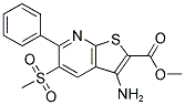 3-AMINO-5-(METHYLSULFONYL)-6-PHENYL-THIENO[2,3-B]PYRIDINE-2-CARBOXYLIC ACID, METHYL ESTER 结构式