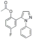 4-氟-2-(1-苯基-1H-吡唑-5-基)苯酚乙酸酯 结构式