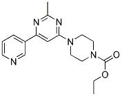 ETHYL 4-(2-METHYL-6-PYRIDIN-3-YLPYRIMIDIN-4-YL)PIPERAZINE-1-CARBOXYLATE 结构式
