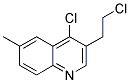 4-CHLORO-3-(2-CHLOROETHYL)-6-METHYLQUINOLINE 结构式