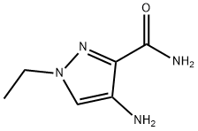 4-氨基-1-乙基-1H-吡唑-3-羧酸酰胺 结构式