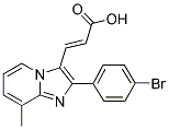 3-(2-(4-溴苯基)-8-甲基咪唑并[1,2-A]吡啶-3-基)丙烯酸 结构式