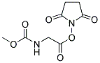 METHOXYCARBONYL GLYCINE HYDROXYSUCCINIMIDE ESTER 结构式