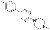 5-(4-METHYLPHENYL)-2-(4-METHYLPIPERAZIN-1-YL)PYRIMIDINE 结构式