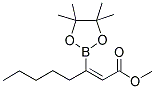 3-(4,4,5,5-TETRAMETHYL-1,3,2-DIOXABOROLAN-2-YL)METHYL-2-OCTENOATE 结构式