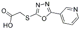 [(5-PYRIDIN-3-YL-1,3,4-OXADIAZOL-2-YL)THIO]ACETIC ACID 结构式