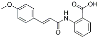 2-[[(2E)-3-(4-METHOXYPHENYL)PROP-2-ENOYL]AMINO]BENZOIC ACID 结构式