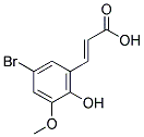 5-BROMO-2-HYDROXY-3-METHOXYCINNAMIC ACID 结构式