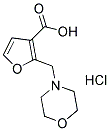 2-MORPHOLIN-4-YLMETHYL-FURAN-3-CARBOXYLIC ACIDHYDROCHLORIDE 结构式