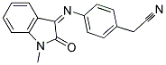 2-(4-(AZA(1-METHYL-2-OXOINDOLIN-3-YLIDENE)METHYL)PHENYL)ETHANENITRILE 结构式