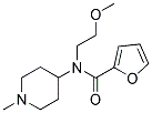 N-(2-METHOXYETHYL)-N-(1-METHYLPIPERIDIN-4-YL)FURAN-2-CARBOXAMIDE 结构式