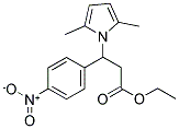Ethyl 3-(2,5-dimethyl-1H-pyrrol-1-yl)-3-(4-nitrophenyl)propanoate 结构式