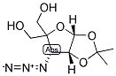 3-AZIDO-3-DEOXY-4-HYDROXY-METHYL-1,2-O-ISOPROPYLIDENE-A-D-RIBOFURANOSE 结构式