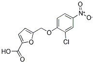 5-[(2-氯-4-硝基苯氧基)甲基]呋喃-2-羧酸 结构式