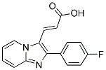 3-[2-(4-FLUORO-PHENYL)-IMIDAZO[1,2-A]PYRIDIN-3-YL]-ACRYLIC ACID 结构式