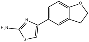 4-(2,3-二氢-1-苯呋喃-5-基)-1,3-噻唑-2-胺 结构式