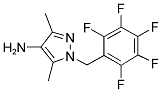 3,5-DIMETHYL-1-PENTAFLUOROPHENYLMETHYL-1H-PYRAZOL-4-YLAMINE 结构式
