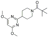 4-(4,6-Dimethoxypyrimidin-2-yl)-1-(2,2-dimethylpropanoyl)piperidine 结构式