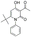 3-ACETYL-6-TERT-BUTYL-4-HYDROXY-1-PHENYL-2(1H)-PYRIDINONE 结构式