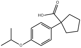 1-(4-ISOPROPOXY-PHENYL)-CYCLOPENTANECARBOXYLIC ACID 结构式