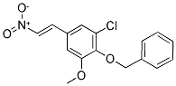 1-Methoxy-2-benzyloxy-3-chloro-5-(2-nitrovinyl)benzene 结构式