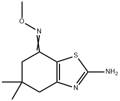 7-(O-METHYLOXIME)-5,5-DIMETHYL-4,5,6-TRIHYDROBENZOTHIAZOLE-2-YLAMINE 结构式