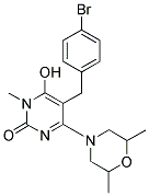 5-(4-Bromobenzyl)-4-(2,6-dimethylmorpholin-4-yl)-6-hydroxy-1-methylpyrimidin-2(1H)-one 结构式