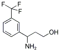 3-氨基-3-[3-(三氟甲基)苯基]丙-1-醇 结构式