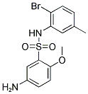 5-AMINO-N-(2-BROMO-5-METHYL-PHENYL)-2-METHOXY-BENZENESULFONAMIDE 结构式