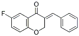 (E)-3-Benzylidene-6-fluorochroman-4-one 结构式