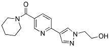 2-(4-[5-(PIPERIDIN-1-YLCARBONYL)PYRIDIN-2-YL]-1H-PYRAZOL-1-YL)ETHANOL 结构式